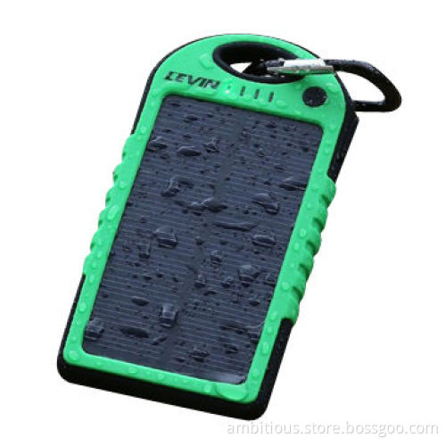 Waterproof Solar Power Bank for iPhone with Buckle